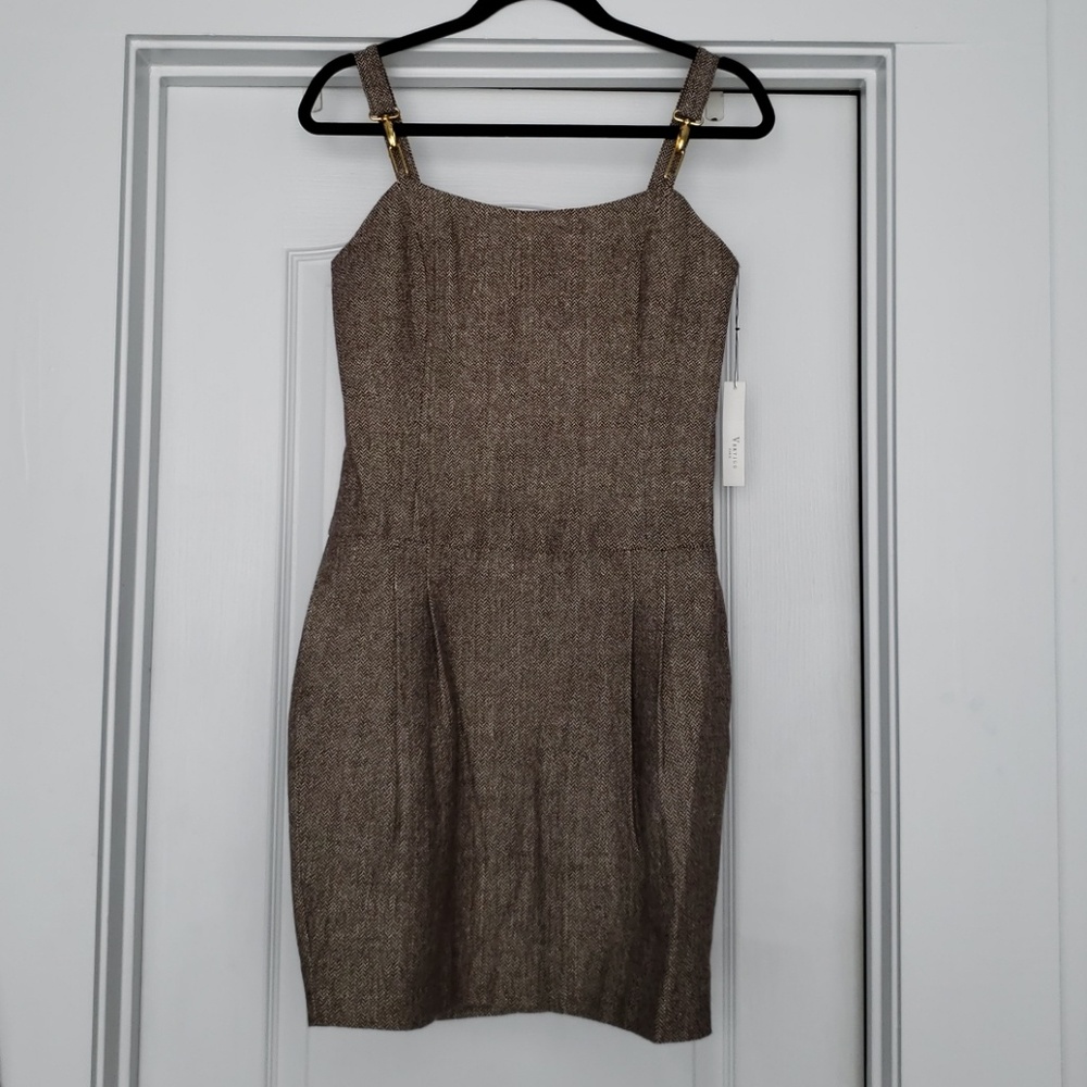 Vertigo - Tweed suspender dress